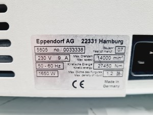 Thumbnail image of Eppendorf Refrigerated Centrifuge 5804 R with Eppendorf A-4-44 Rotor