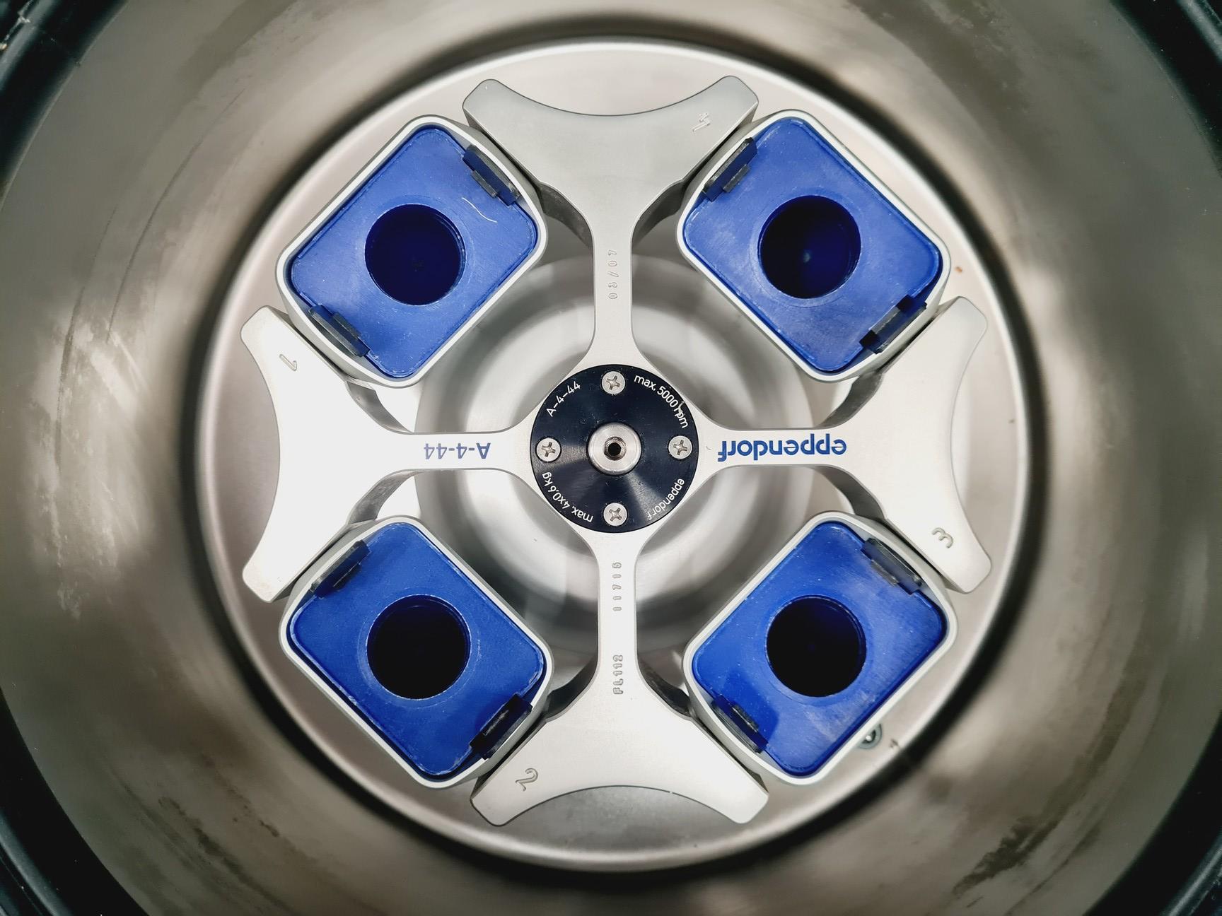 Image of Eppendorf Refrigerated Centrifuge 5804 R with Eppendorf A-4-44 Rotor