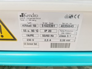 Thumbnail image of Heraeus Hera Cell 150 CO2 Incubator