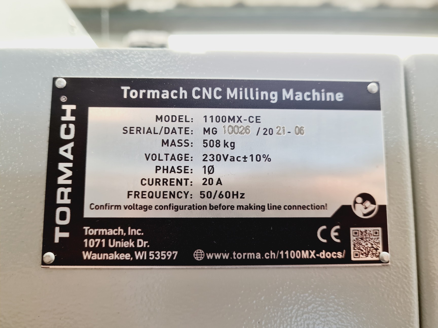 Image of Tormach CNC Milling Machine 1100MX-CE (New) 2021