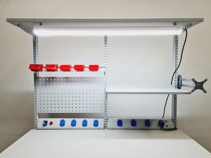 Thumbnail image of ESD Workbench 1600mm with Light and 8 Power Sockets Lab