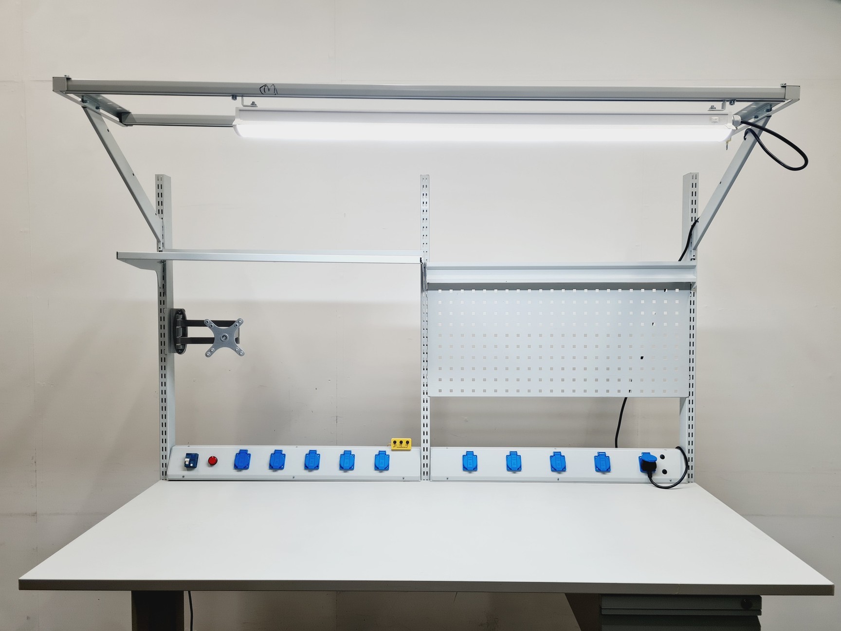 Image of ESD Workbench 1830mm with Light and 10 Power Sockets Lab