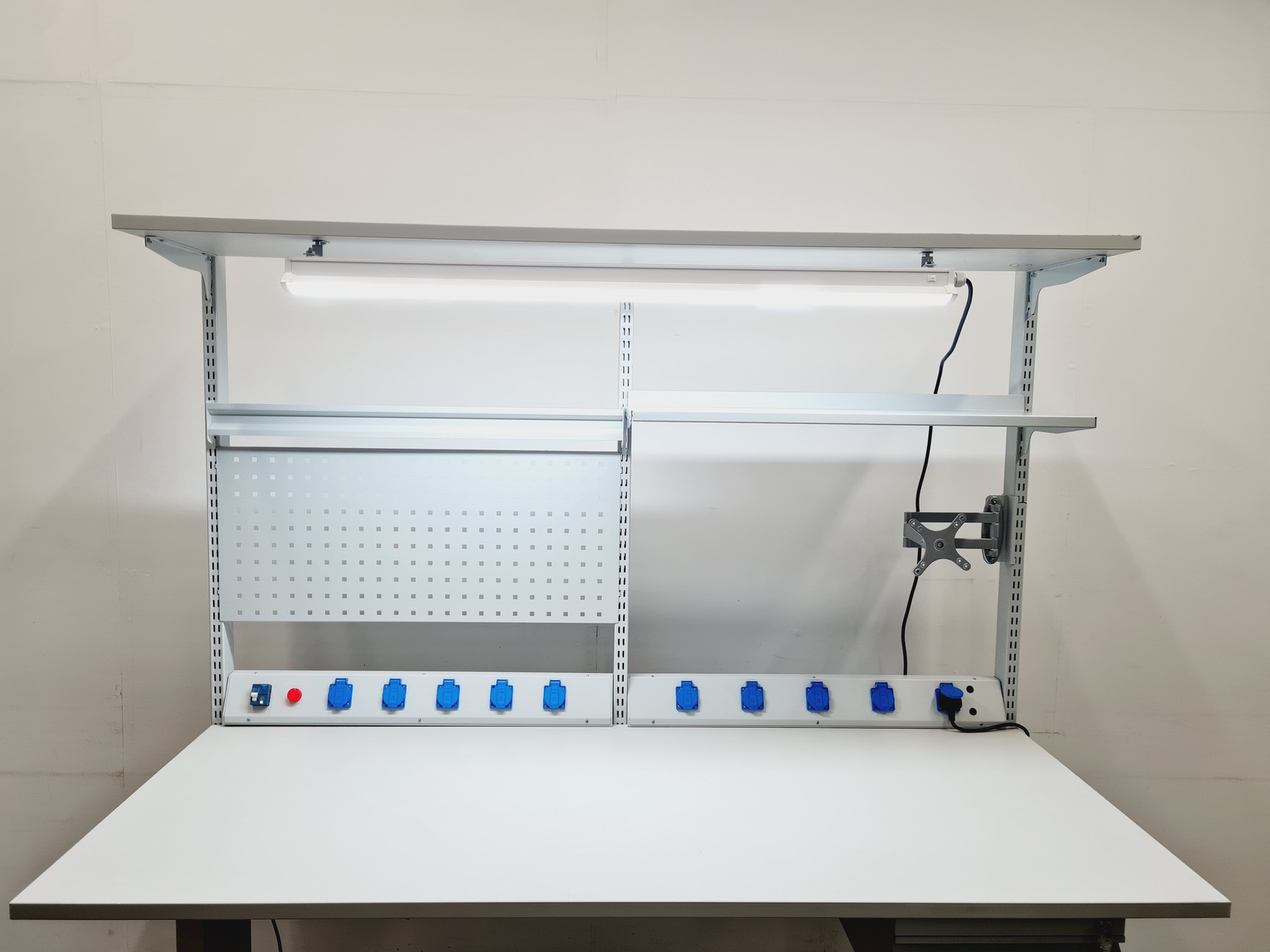 Image of ESD Workbench 1830mm with Light and 10 Power Sockets Lab
