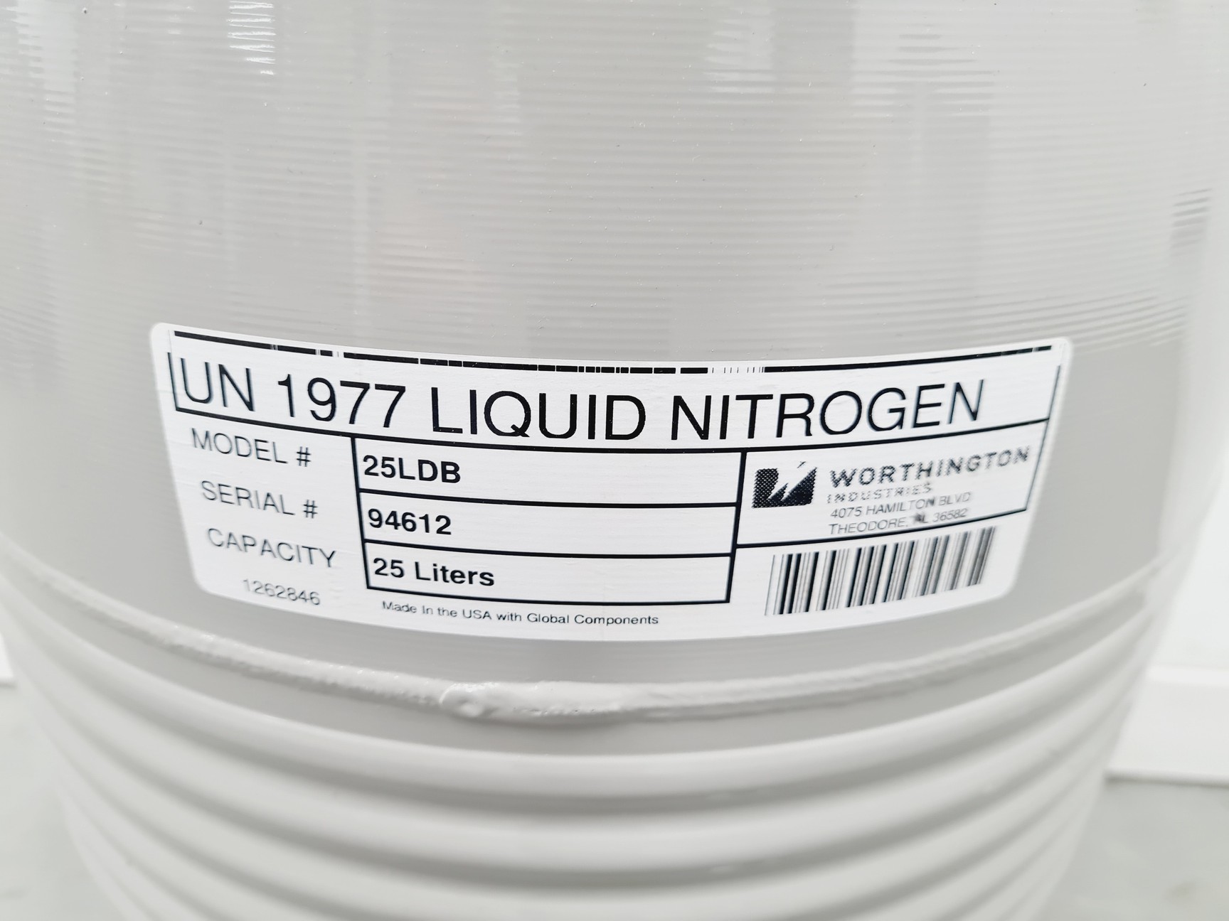 Image of Worthington Industries Liquid Dewar LD25 Lab