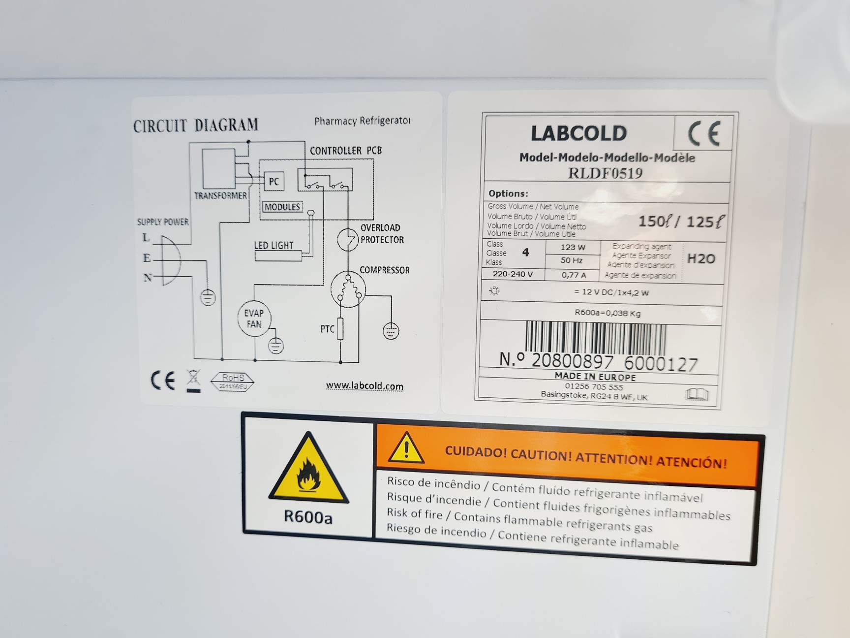 Image of Labcold Intellicold RLDF0519 Laboratory Refrigerator Lab