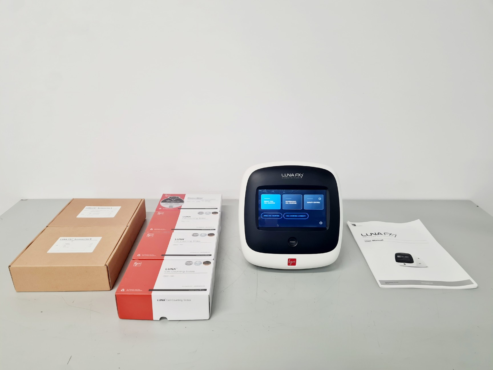 Image of Logos Luna-FX7 Automated Cell Counter w/ Accessories Lab
