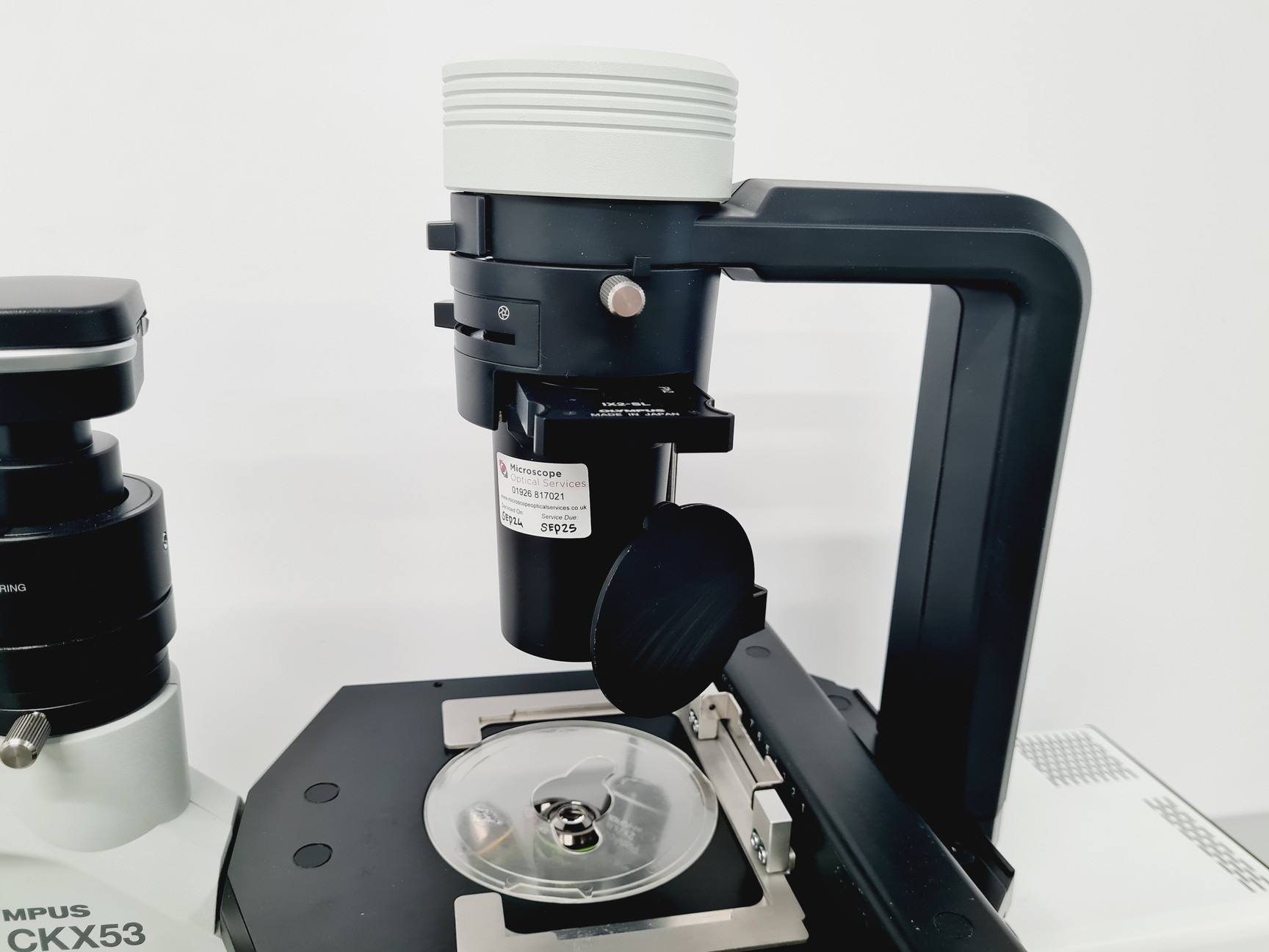 Image of Olympus CKX53 Microscope with CoolLED pE-300 w/ 4 x Objectives 2/4/10/20x Lab