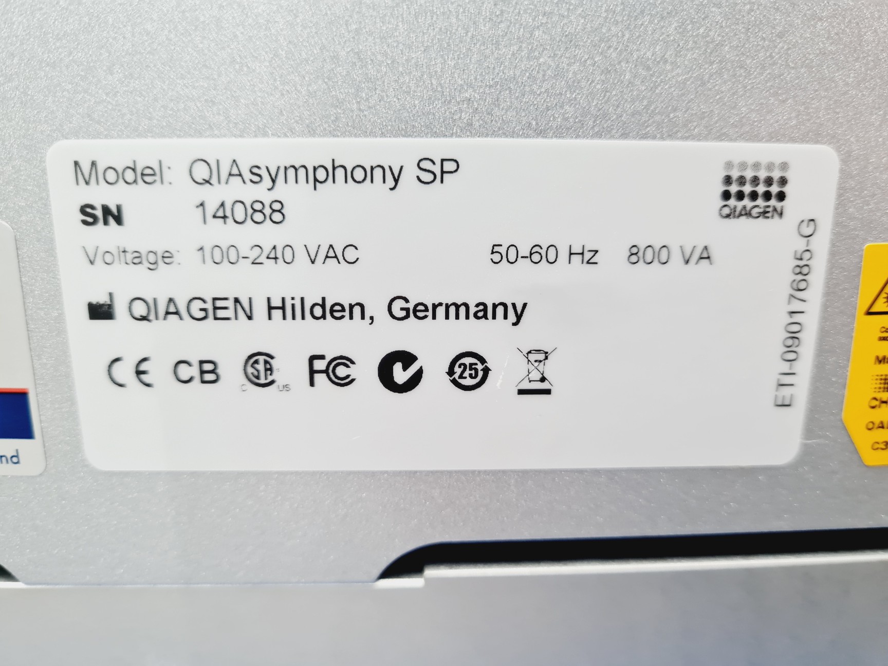 Image of Qiagen QIAsymphony SP Nucleic Acid Purification System Lab