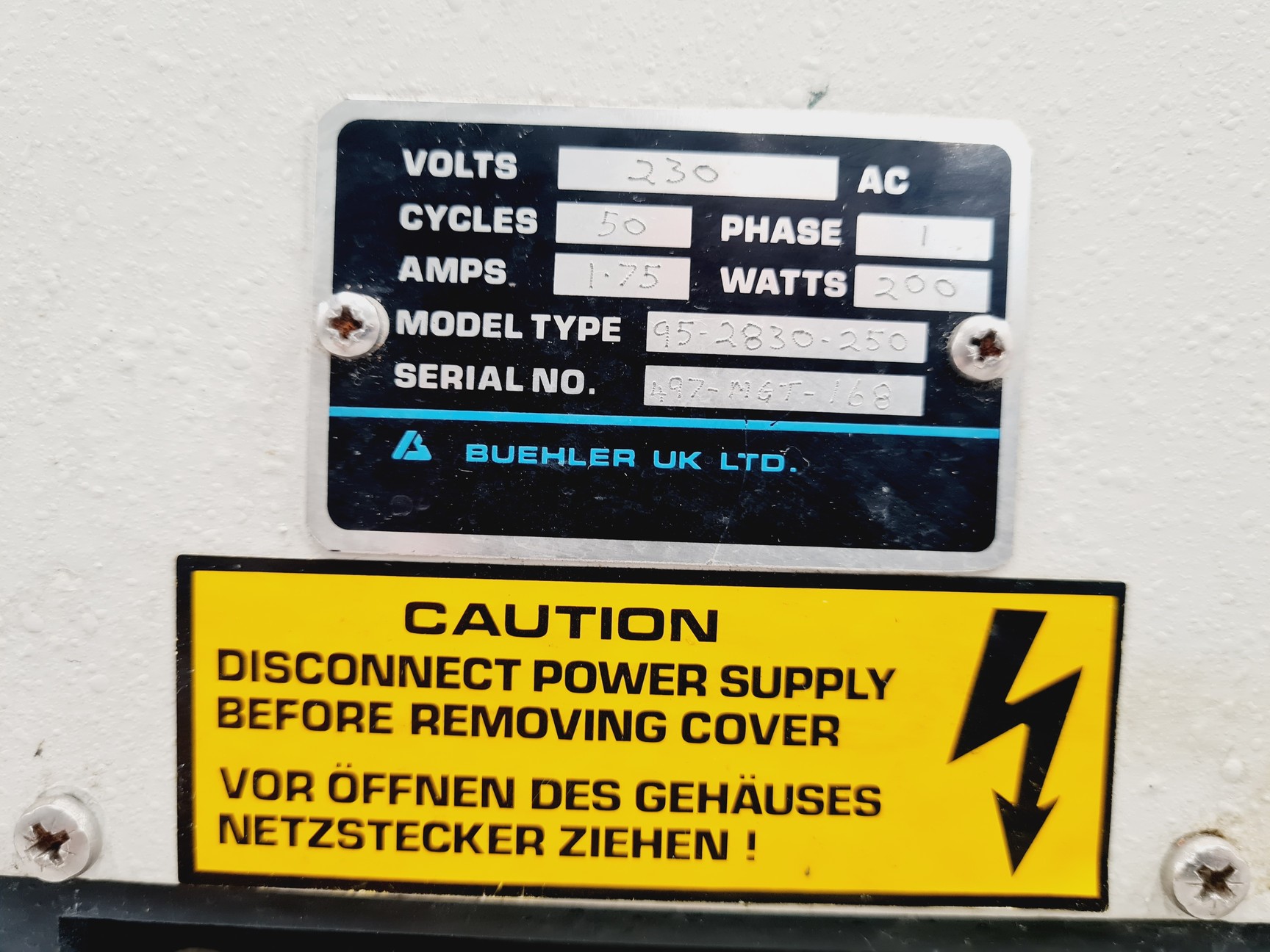 Image of Buehler MetaServ 2000 – 200mm – Dual Disc - Single Speed Polishing Machine