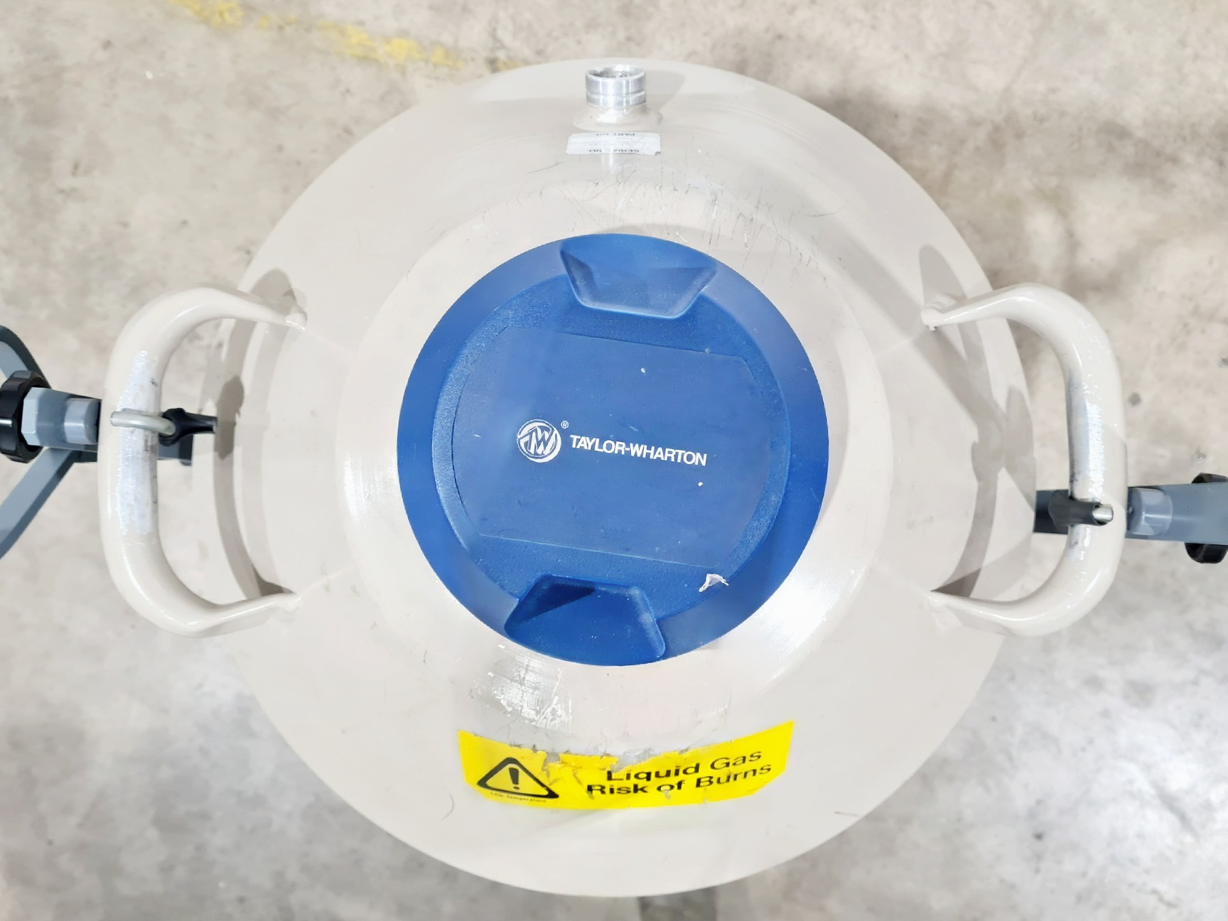 Image of Taylor-Wharton 35 LD Nitrogen Dewar for Dispensing on Wheeled Stand 