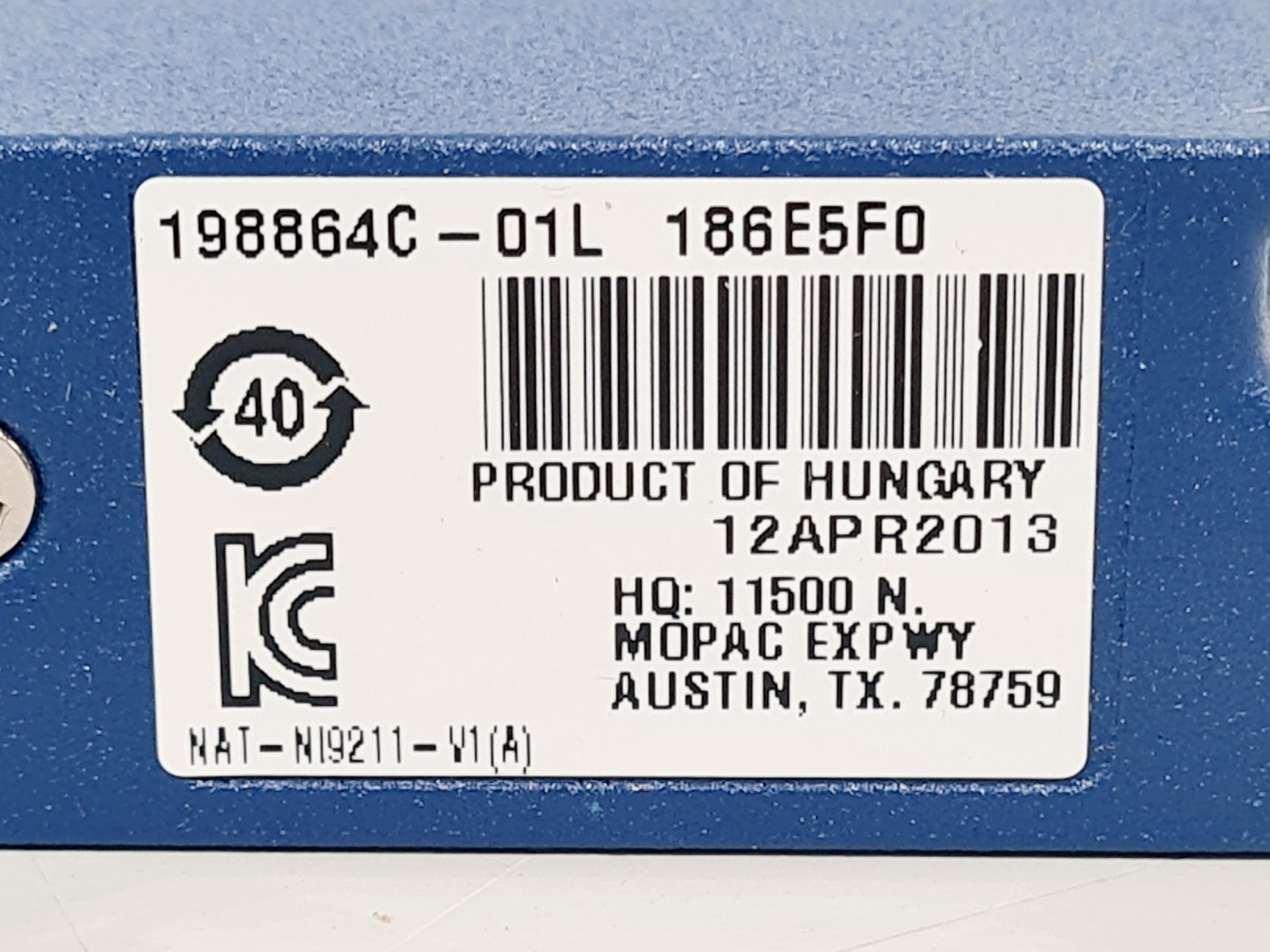 Image of National Instruments NI 9211 4-Channel Thermocouple Input Module 