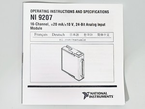 Thumbnail image of National Instruments NI 9207 16-Channel 24-Bit Analog Input 