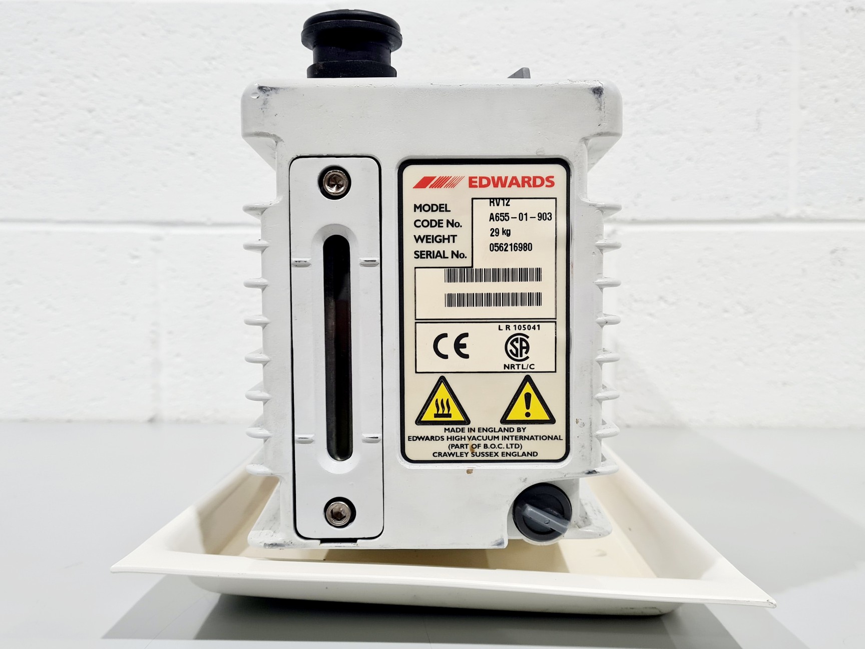 Image of Edwards 12 RV12 Rotary Vane Vacuum Pump Lab