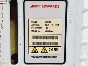 Thumbnail image of Edwards 30 E2M30 Rotary Vane Dual Stage Vacuum Pump Lab