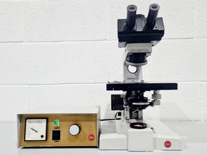 Image of Leitz Wetzlar Ortholux II Microscope with Lightbox Power Supply 