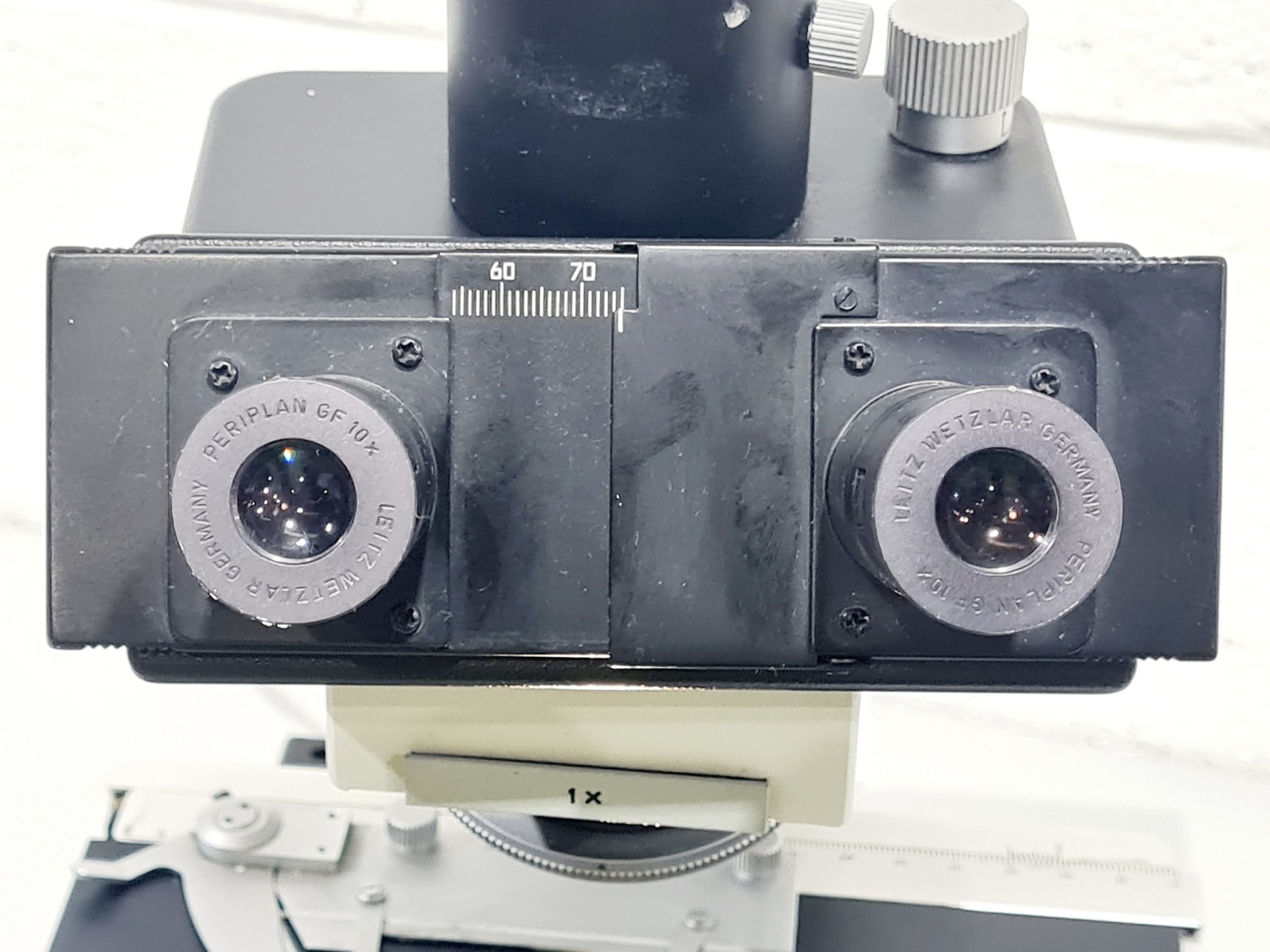 Image of Leitz Wetzlar Ortholux II Microscope with Lightbox Power Supply 
