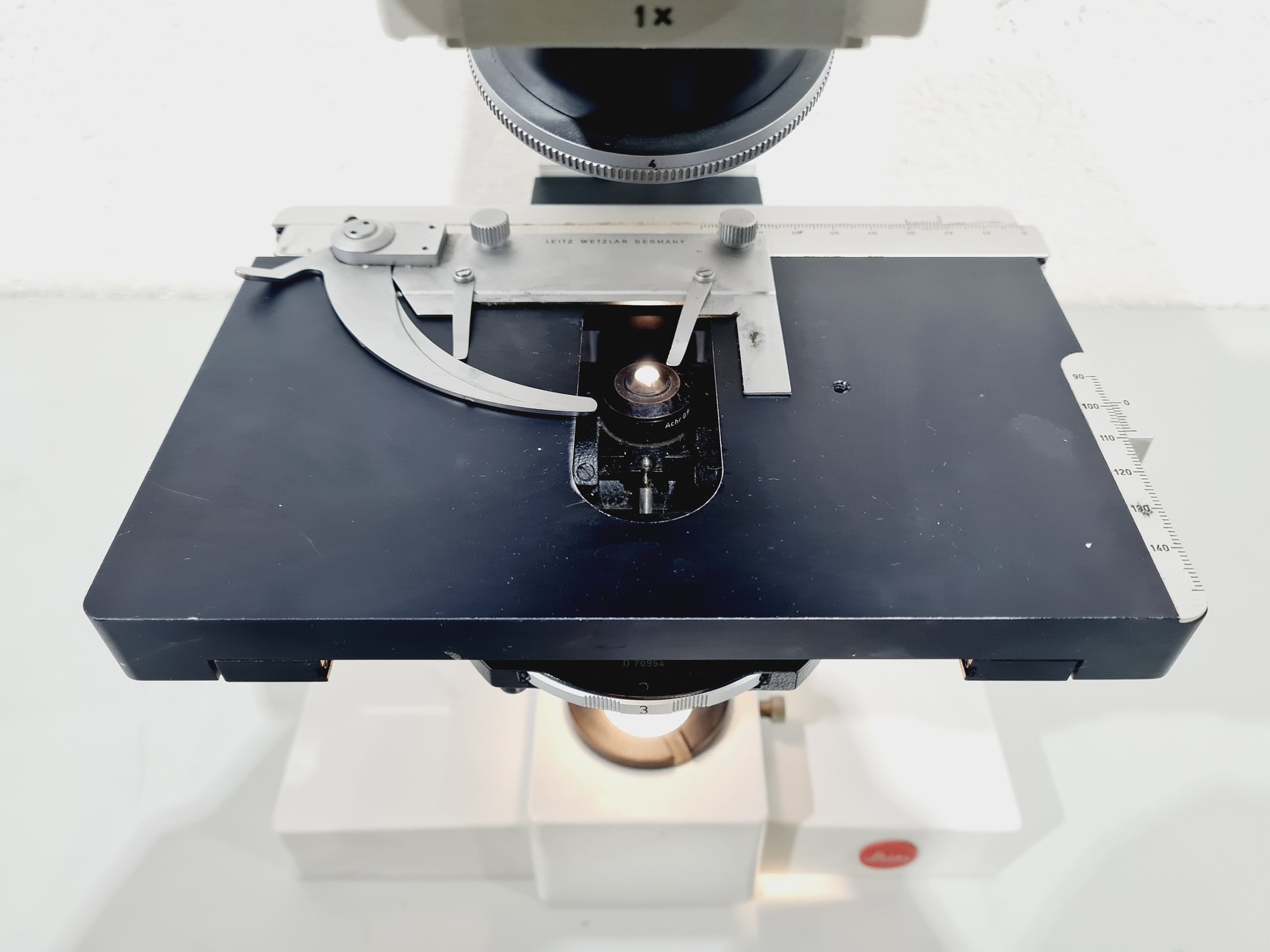 Image of Leitz Wetzlar Ortholux II Microscope with Lightbox Power Supply 