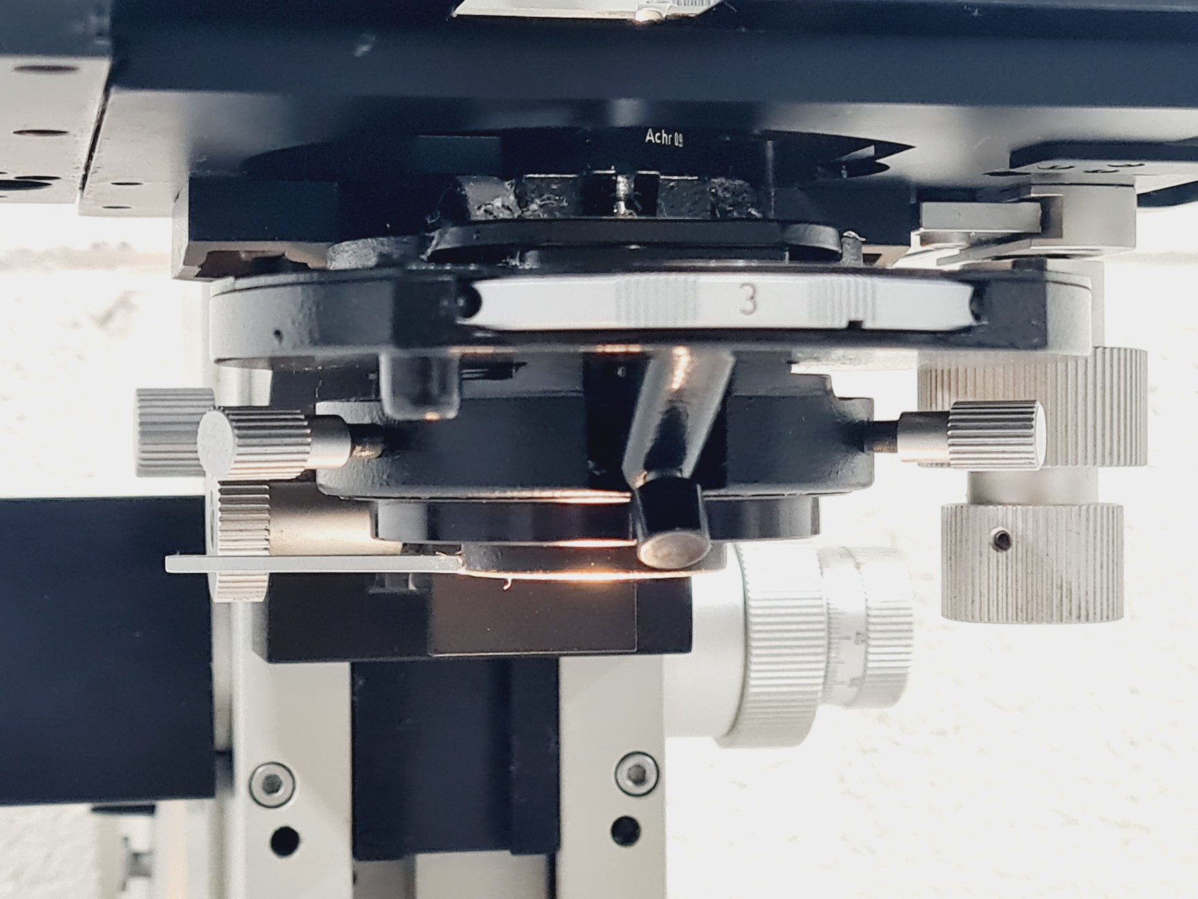 Image of Leitz Wetzlar Ortholux II Microscope with Lightbox Power Supply 