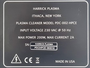 Thumbnail image of Harrick Technologies PDC-002-HPCE Plasma Cleaner