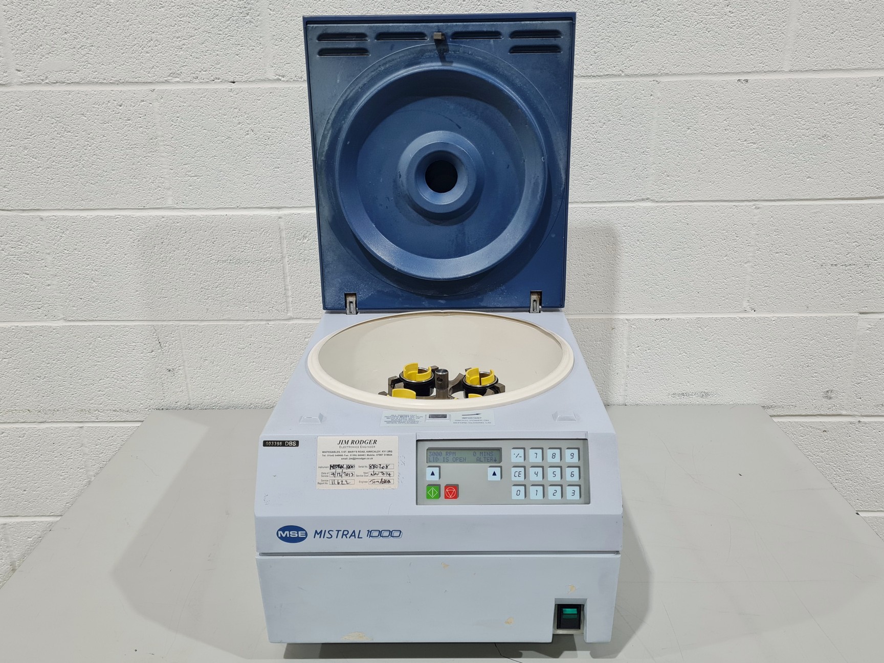 Image of MSE Mistral 1000 Benchtop Centrifuge w/ Swing-Out Rotor 3600RPM Lab