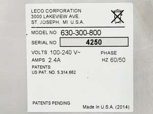 Thumbnail image of Leco TruMac CN Elemental Determinator System w Model 630-300-300 and 630-300-800