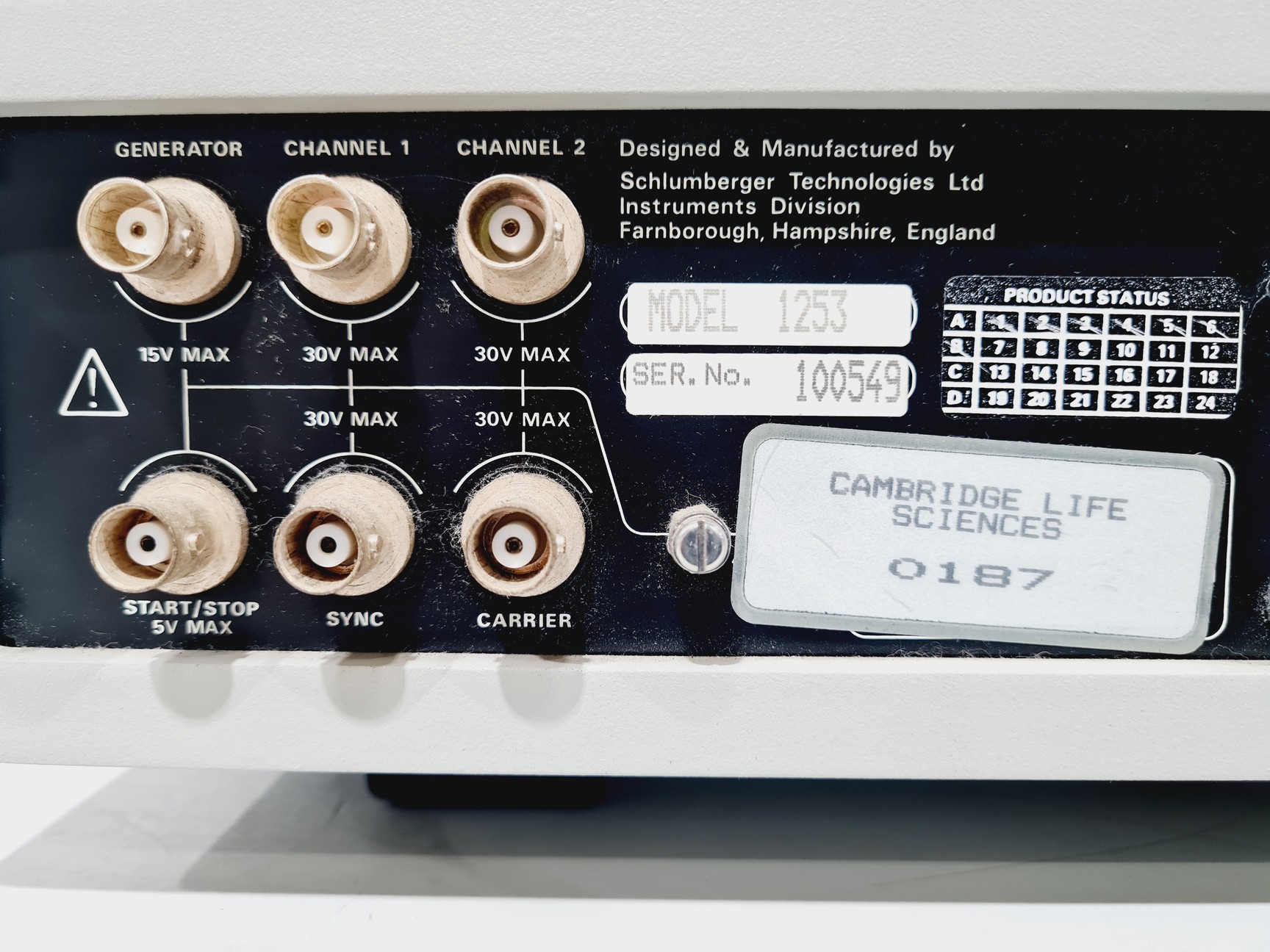 Image of Schlumberger Solartron 1253 Gain-Phase Analyzer