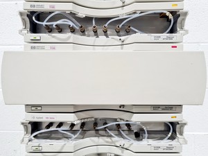 Thumbnail image of Hewlett Packard Series 1100 with ColComp, 2 x Degasser, Bin Pump, QuatPump