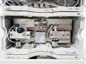 Thumbnail image of Hewlett Packard Series 1100 with ColComp, 2 x Degasser, Bin Pump, QuatPump
