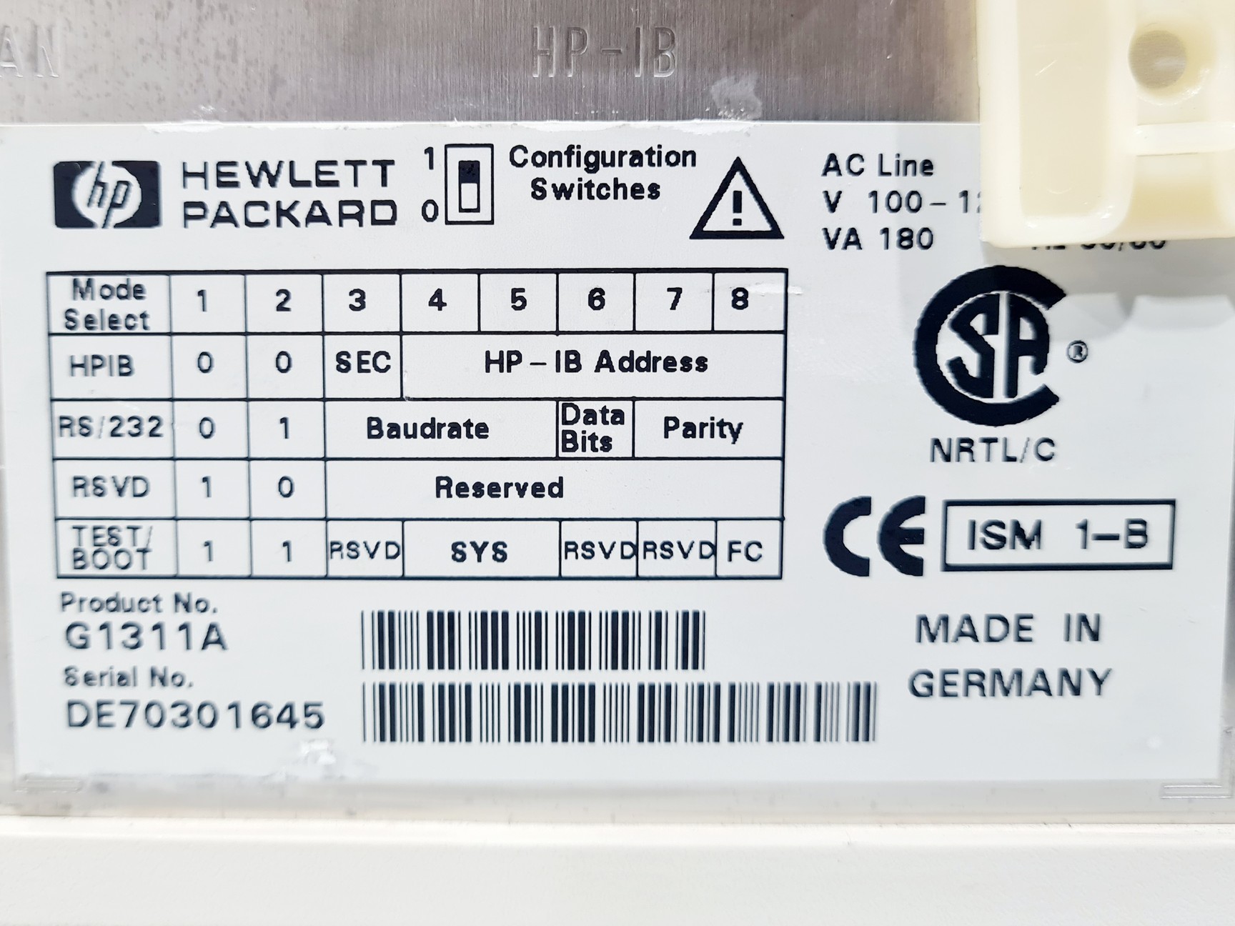 Image of Hewlett Packard Series 1100 with ColComp, 2 x Degasser, Bin Pump, QuatPump