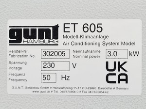 Thumbnail image of GUNT ET 605 Air Conditioning System Training Unit / Educational Model