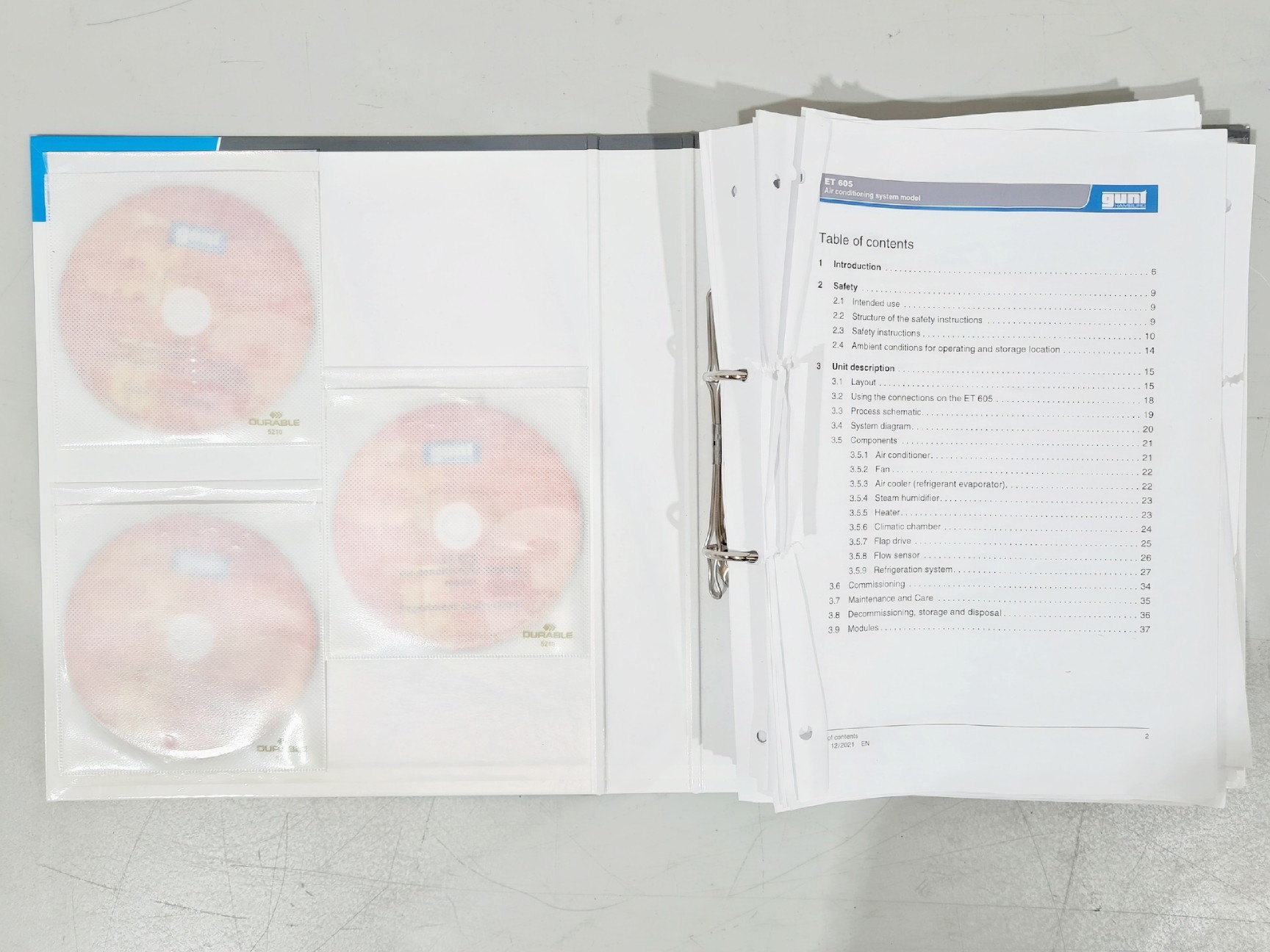 Image of GUNT ET 605 Air Conditioning System Training Unit / Educational Model