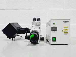 Image of Olympus SZX9 Stereo Microscope w/ U-ULH Lamp & U-RFL-T Power Supply Lab