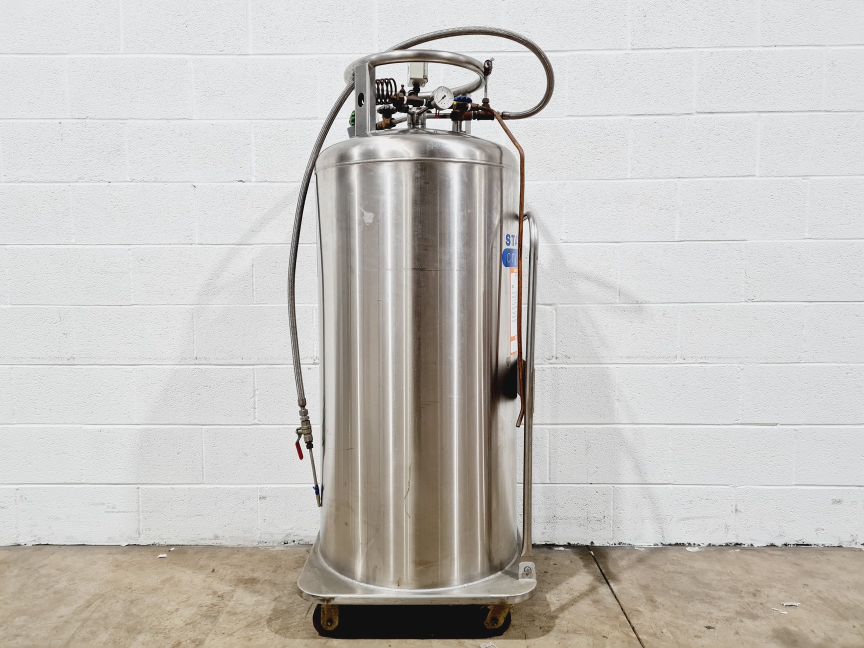 Image of StateBourne CryoStor 240 Stainless Liquid Nitrogen Storage Tank 