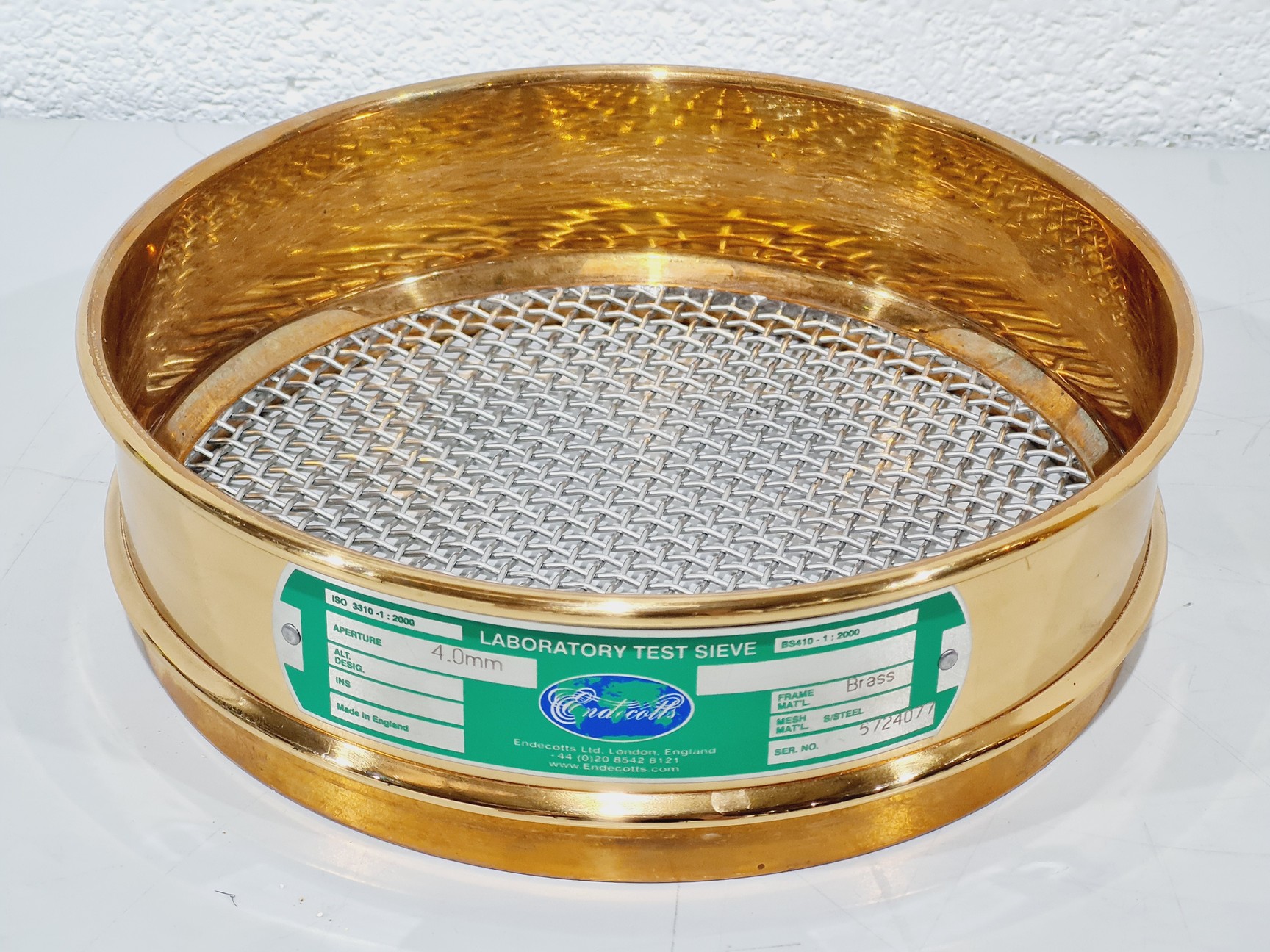 Image of  11x Endecotts Laboratory Test Sieves Stainless Steel & Brass 250µm–5.6mm