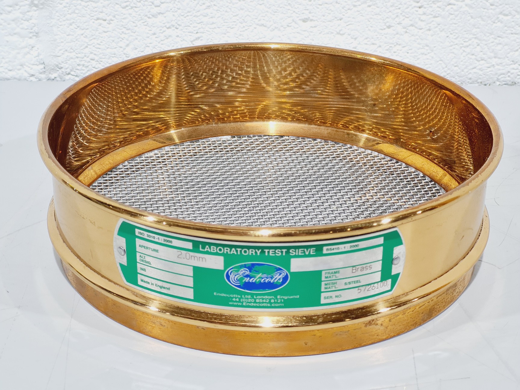Image of  11x Endecotts Laboratory Test Sieves Stainless Steel & Brass 250µm–5.6mm
