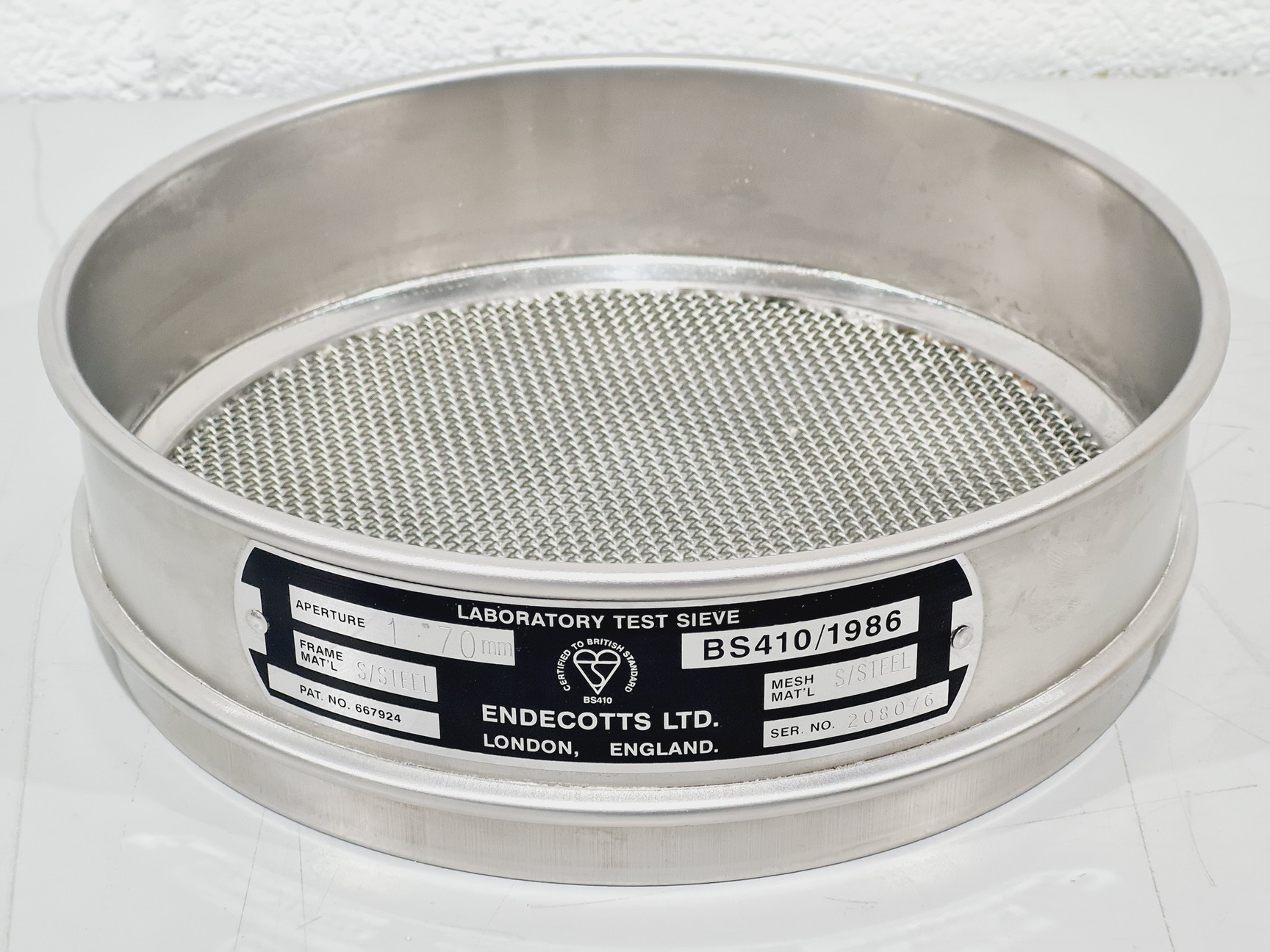 Image of  11x Endecotts Laboratory Test Sieves Stainless Steel & Brass 250µm–5.6mm
