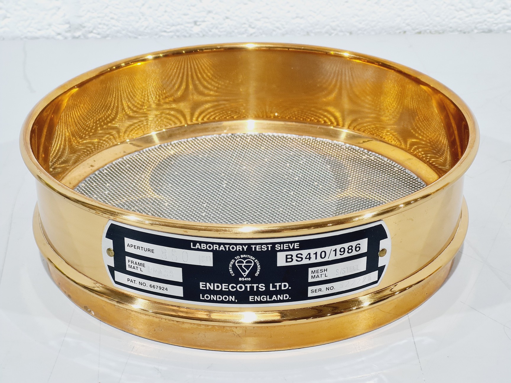 Image of  11x Endecotts Laboratory Test Sieves Stainless Steel & Brass 250µm–5.6mm
