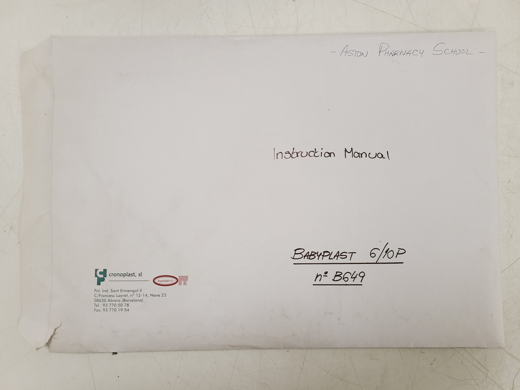 Image of Babyplast Micro-Injection Moulding Machine Model 6/10P