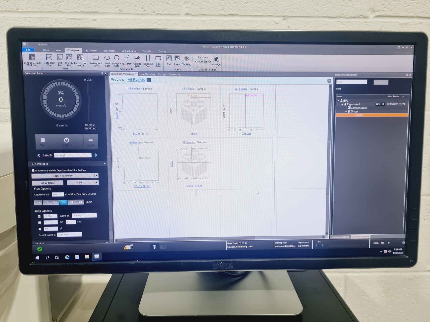 Image of Life Technologies Attune NxT Acoustic Focusing Cytometer AFC2 W/ PC + Software 