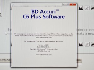 Thumbnail image of BD Accuri C6 Plus Flow Cytometer System w/ PC & Software Lab