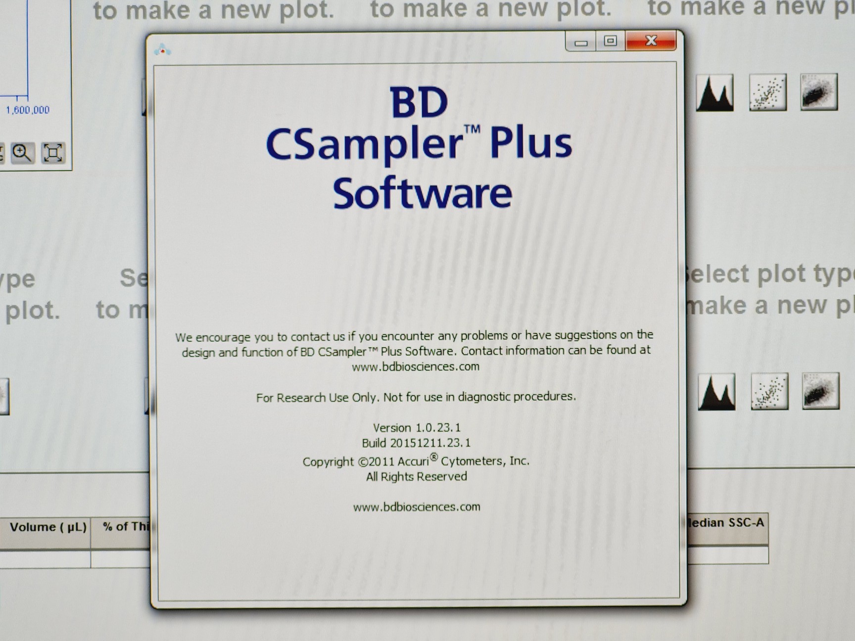 Image of BD Accuri C6 Plus Flow Cytometer System w/ PC & Software Lab