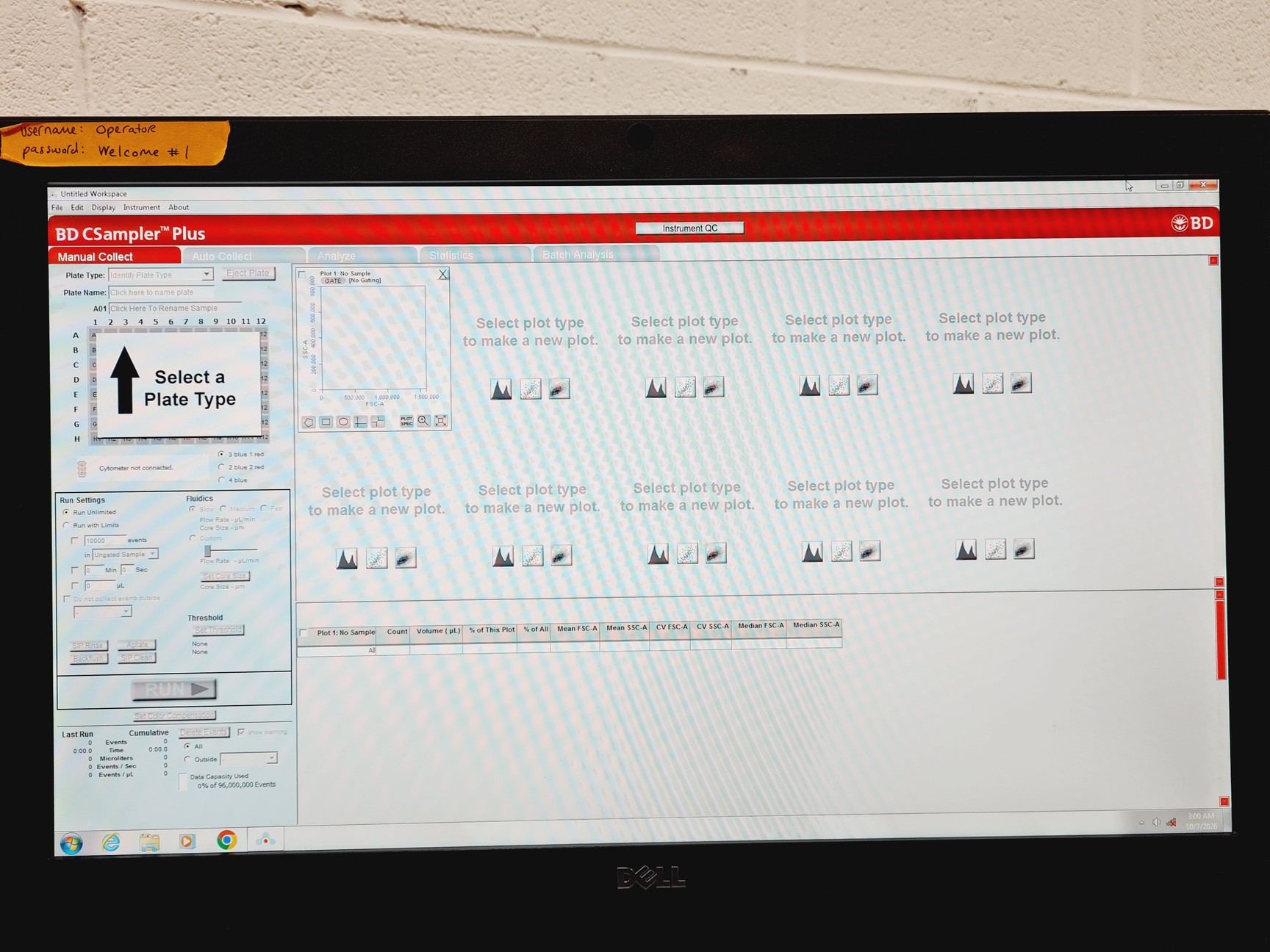 Image of BD Accuri C6 Plus Flow Cytometer System w/ PC & Software Lab