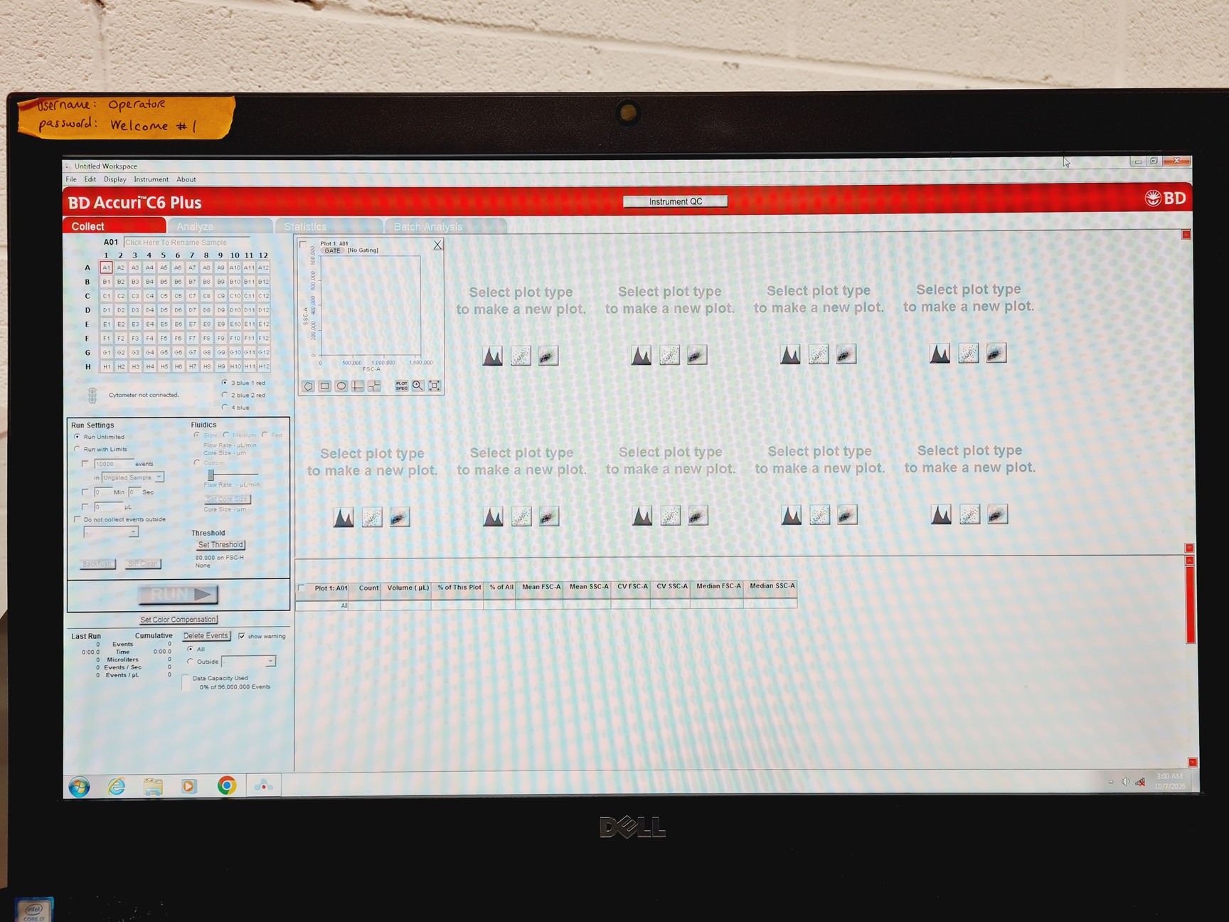 Image of BD Accuri C6 Plus Flow Cytometer System w/ PC & Software Lab
