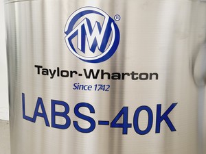 Thumbnail image of Taylor-Wharton LABS-40K Liquid Nitrogen Cryogenic Storage Tank