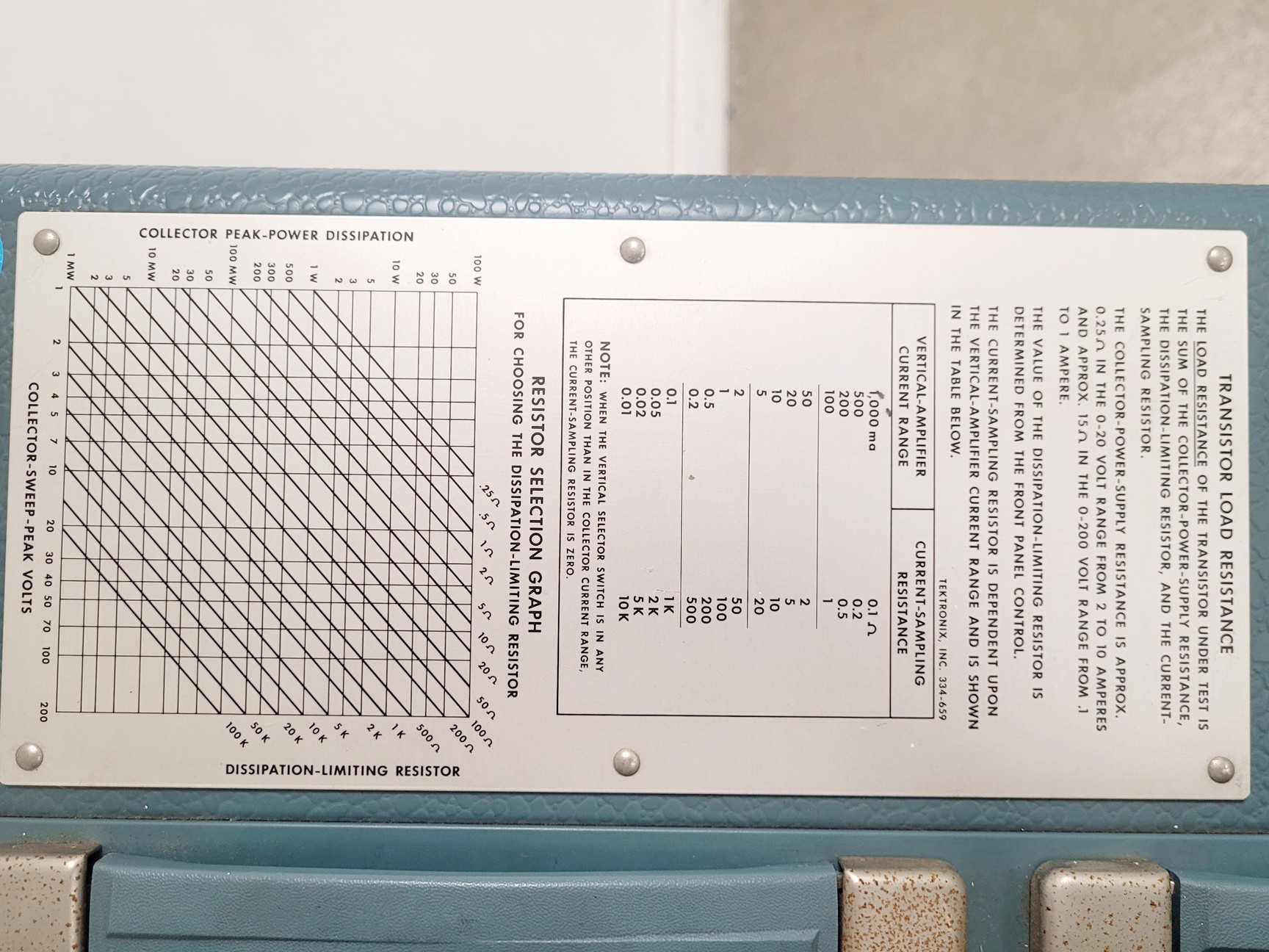 Image of Tektronix Type 575 Transistor Curve Tracer