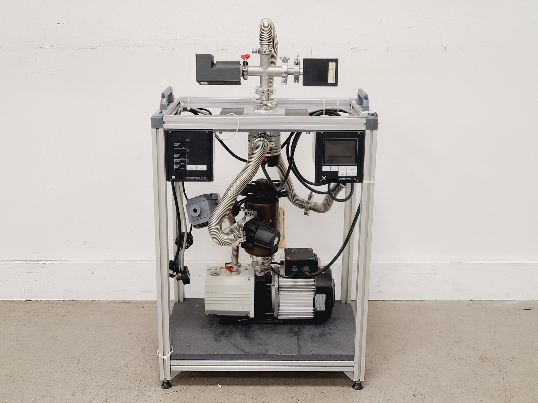 Image of Leybold Turbotronik NT 10/Combivac IT23/Trivac D2.5E Vacuum Pump System