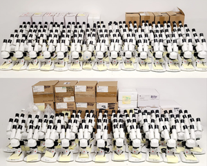 Image of Lot of 156 x BMS S-05 Stereo Battery-Operated Light Microscopes 
