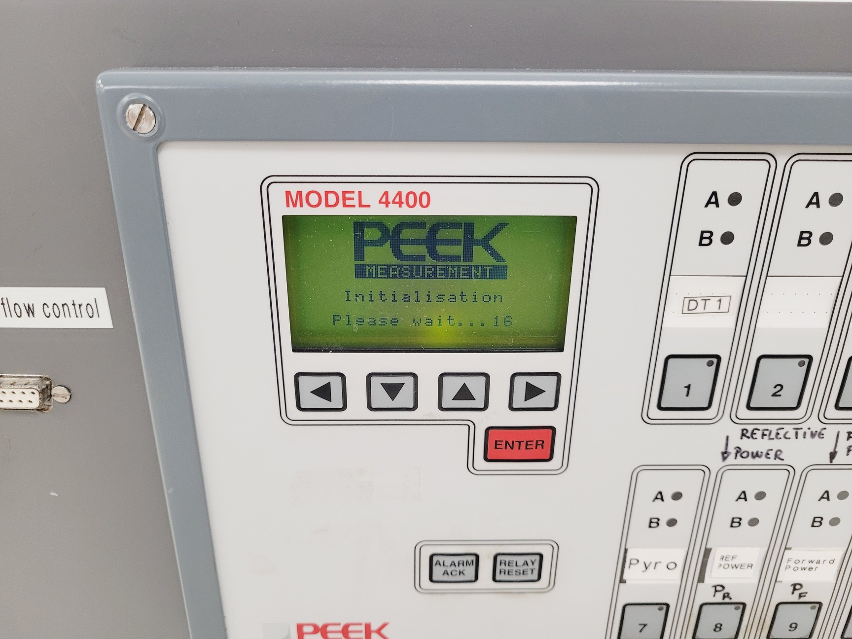 Image of Peek Measurement Model 4400 Alarm Monitor with Server Rack