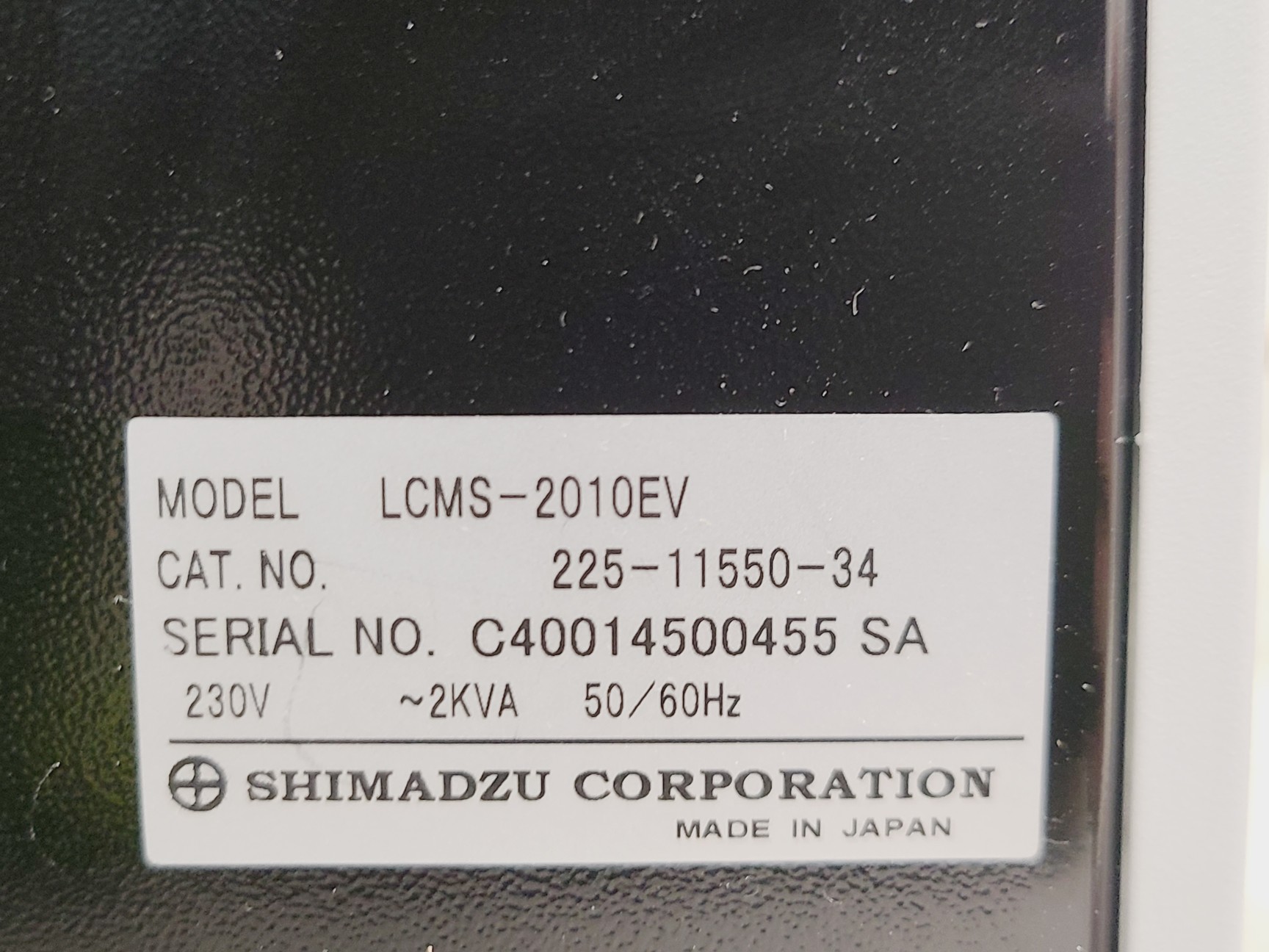 Image of Shimadzu LCMS-2010 EV Liquid Chromatograph Mass Spectrometer System