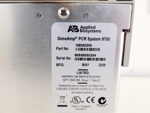 Thumbnail image of Applied Biosystems GeneAmp PCR Thermal Cycler System 9700